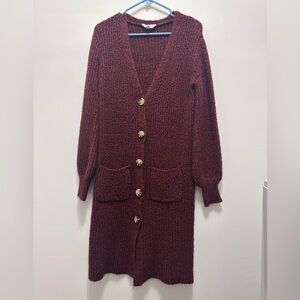 Juniors Size M No Boundaries Long Sweater